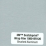 Самоклеящаяся пленка 3M под  шлифованный металл Scotchprint Wrap Film BR120 для автомобиля, алюминий