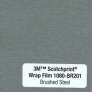 Самоклеящаяся пленка 3M под  шлифованный металл Scotchprint Wrap Film BR201 для автомобиля, сталь