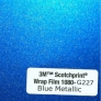 Самоклеящаяся пленка 3M под  металлик Scotchprint Wrap Film G227 для автомобиля, синий